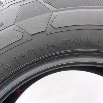 3. Opona 225/70 R15C 1x CONTINENTAL 112/110R VanContact Winter Zimowa 2024 Jak Nowa 9,5mm