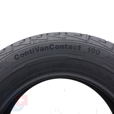 6. Opony 195/75 R16C 4x CONTINENTAL 107/105R ContiVanContact 100  Letnie 2022 Jak Nowe 