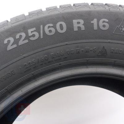 6. Opony 225/60 R16 4x CONTINENTAL 98H ContiWinterContact TS830P AO Zimowe 2023 8,7-9mm