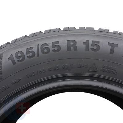 6. 4 x CONTINENTAL 195/65 R15 91T ContiWinterContact TS850 Zima 2015 6,5-6,8mm