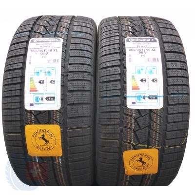 2. 4 x CONTINENTAL 255/35 R19 96V XL WinterContact TS860S Zima 2020 Jak Nowe