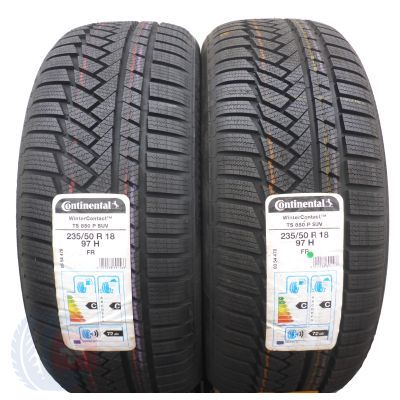 4. 4 x CONTINENTAL 235/50 R18 97H WinterContact TS850P SUV Zima 2018/19 Jak Nowe 