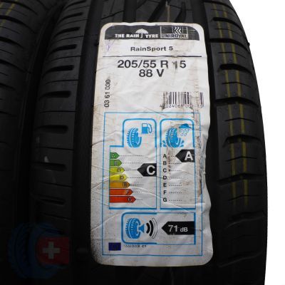 2. 4 x UNIROYAL 205/55 R15 88V RainSport 5 Lato 2020 Jak Nowe