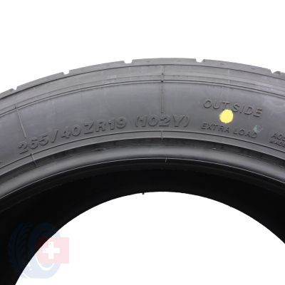 6. Opony 265/40 ZR19 4x YOKOHAMA 102Y XL Advan A052 Letnie 2021, 2023 Jak Nowe Nieużywane