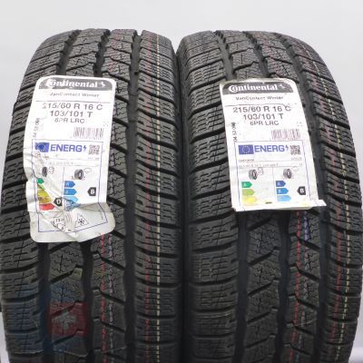 3. Opony 215/60 R16C 4x CONTINENTAL 103/101T VanContact Winter Zimowe 2022 Jak Nowe