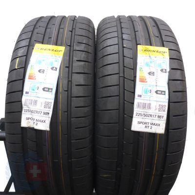 3. Opony 225/50 R17 4x DUNLOP 98Y XL Sport Maxx RT2 Letnie 2018 Nieużywane