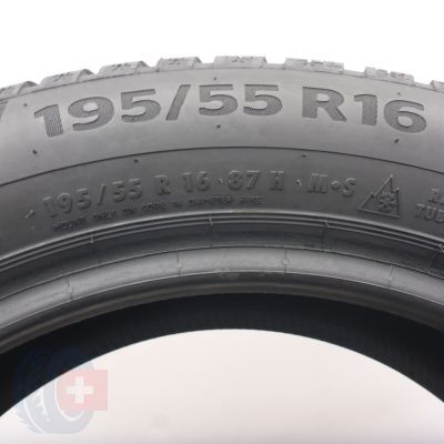 5. Opony 195/55 R16 2x CONTINENTAL 87H WinterContact 860 Zimowe 2018/20 7-8mm