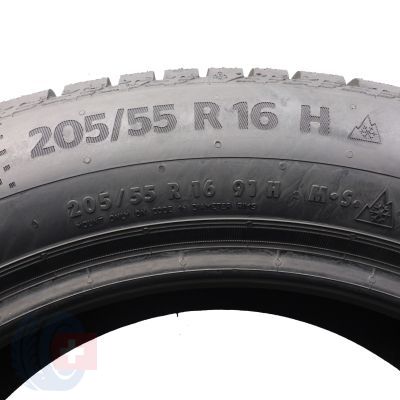 7. Opony 205/55 R16 4x CONTINENTAL 91H WinterContact TS 860 S BMW RUN FLAT Zimowe 2019 Jak Nowe