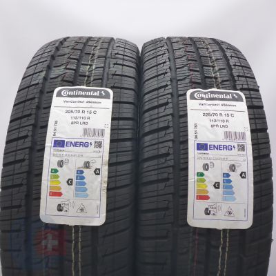 5. Opony 225/70 R15C 4x CONTINENTAL 112/110R VanContact 4Season Wielosezonowe 2024 Nieużywane
