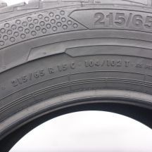 2. Opona 215/65 R15C 1x CONTINENTAL 104/102T ContiVanContact 100 Letnia 2021 Jak Nowa Nieużywana