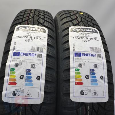4. Opony 155/70 R19 4x CONTINENTAL 88T XL WinterContact TS 870  Zimowe 2023 