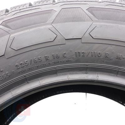 7. Opony 225/65 R16C 2x CONTINENTAL 112/110R VanContactWinter Zimowe 2023 10mm JAK NOWE 