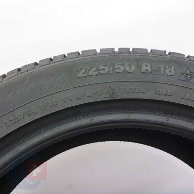 6. Opony 225/50 R18 2x CONTINENTAL 99H XL AO ContiWinterContact TS830P Zimowe 2022 Jak Nowe 8,2mm