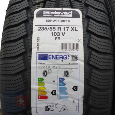 2. 4 x GISLAVED 235/55 R17 103V XL Euro Frost 6 Zima 2020/21 Jak Nowe