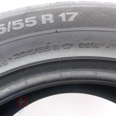 4. Opony 235/55 R17 2x CONTINENTAL 99W ContiPremiumContact 2 Letnie 2022 Jak Nowe 8,5mm