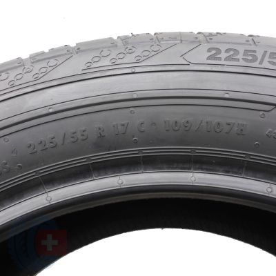 4. Opony 225/55 R17C 2x CONTINENTAL 109/107H ContiVanContact 200 Letnie 2024 Jak Nowe Nieużywane