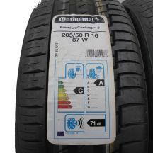 2. 2 x CONTINENTAL 205/50 R16 87W PremiumContact 6 Lato 2020 Jak Nowe