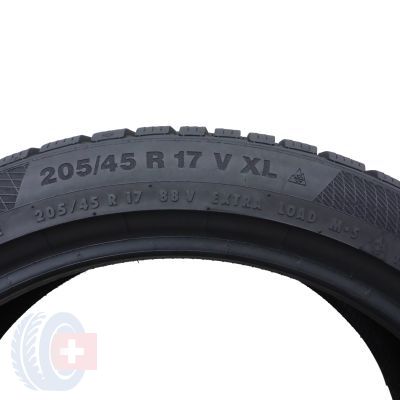 4. 2 x CONTINENTAL 205/45 R17 88V XL WinterContact TS 850P Zima 2018 6,8-7,2mm