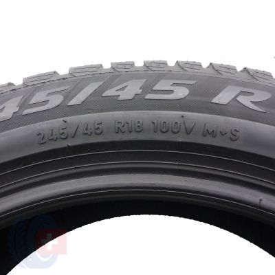 5. Opony 245/45 R18 2x PIRELLI 100V Winter Sottozero 3 Zimowe 2023 7mm