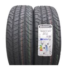 4. Opony 195/60 R16C 4x CONTINENTAL 99/97H ContiVanContact 100 Letnie 2022 Jak Nowe