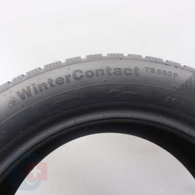 6. Opony 225/55 R17 2x CONTINENTAL 97H WinterContact TS 850 P A0 Zima 2021 Jak Nowe   