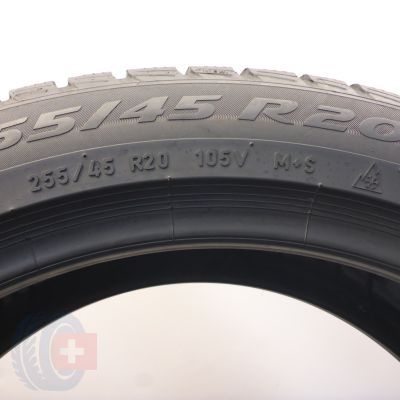 6. 4 x PIRELLI 255/45 R20 105V XL Winter Sottozero 3 RUN FLAT Zima 5.5-6mm 2017