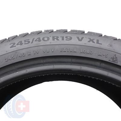 6. Opony 245/40 R19 2x CONTINENTAL 98V XL WinterContact TS860 S Zimowe 2023 7-8mm 