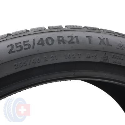 7. Opony 255/40 R21 4x CONTINENTAL 102T XL WinterContact TS 870 P Zimowe  2024 7,2-8mm