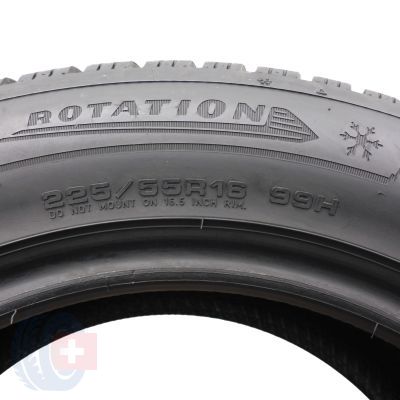 6. 4 x DUNLOP 225/55 R16 99H XL Winter Sport 5 Zima 2015 5,8-7,8mm