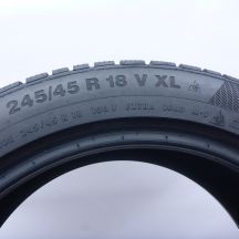5. Opony 245/45 R18 2x CONTINENTAL 100V XL WinterContact TS850P RunFlat BMW M0E Zimowe 2020 6,2-6,5mm