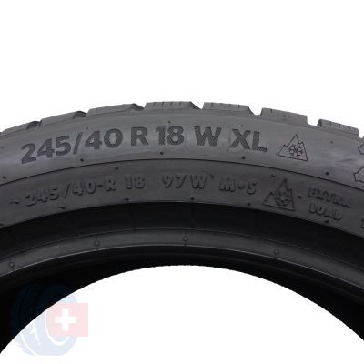 6. 4 x CONTINENTAL 245/40 R18 97V XL WinterContact TS870P Zima 8,2mm 2022