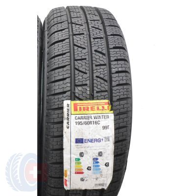 3. Opony 195/60 R16C 2x PIRELLI 99/97T Carrier Winter Zimowe 2021 Jak Nowe