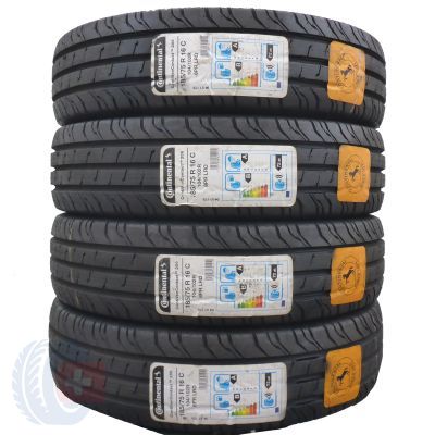 4 x CONTINENTAL 185/75 R16C 104/102R ContiVanContact 200 Lato 2019 Jak Nowe Nieużywane