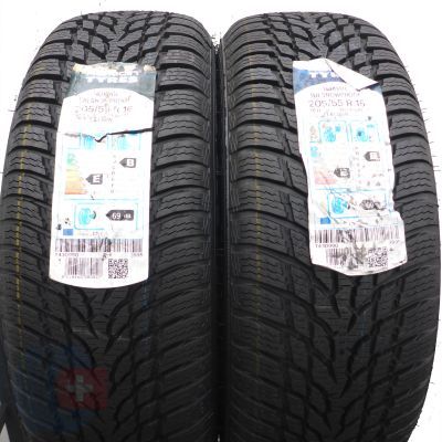 6. Opony 205/55 R16 4x NOKIAN 91H WR Snowproof RunFlat Zimowe 2019 Jak Nowe Nieużywane 