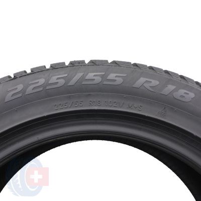 4. 2 x PIRELLI 225/55 R18 102V XL Sottozero 3 Winter A0 Zima 2021 6,4-7,2mm