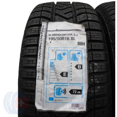 4. Opony 195/50 R16 4x PIRELLI 88H XL Winter 210 SnowControl Serie 3 Zimowe 2020 Jak Nowe Nieużywane