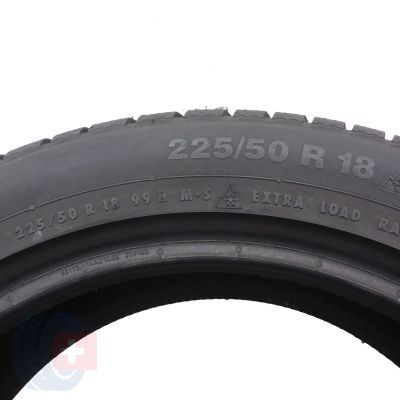 6. 4 x CONTINENTAL 225/50 R18 99H AO ContiWinterContact TS830P Zima 2022 6,8-7,5mm