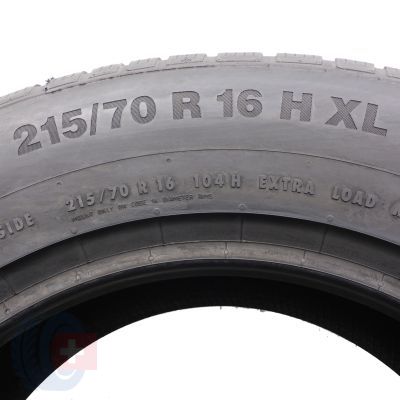 4. Opony 215/70 R16 2x CONTINENTAL 104H XL WinterContact TS850P Zimowe 2021 Jak Nowe Nieużywane