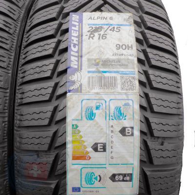 2. 4 x MICHELIN 215/45 R16 90H XL Alpin 6 Zima 2019 