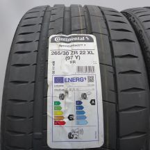 2. Opony 265/30 R22 2x CONTINENTAL 97Y XL SportContact7 Letnie 2023 Nieużywane