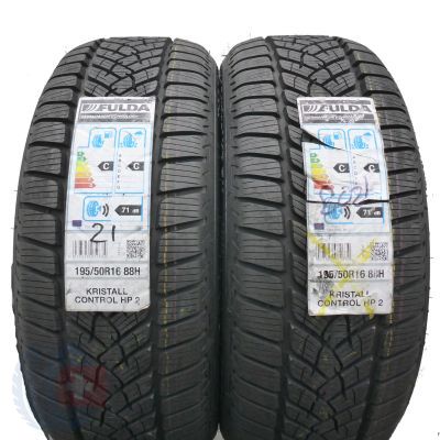 Opony 195/50 R16 2x FULDA 88H XL Kristall Control HP2 Zimowe 2021 Nieużywane 