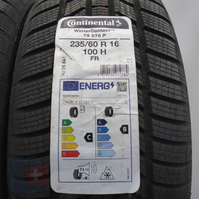 4. Opony 235/60 R16 4x CONTINENTAL 100H WinterContact TS870P Zimowe 2022 Nieużywane  4. Opony 235/60 R16 4x CONTINENTAL 100H WinterContact TS870P Zimowe 2022 Nieużywane