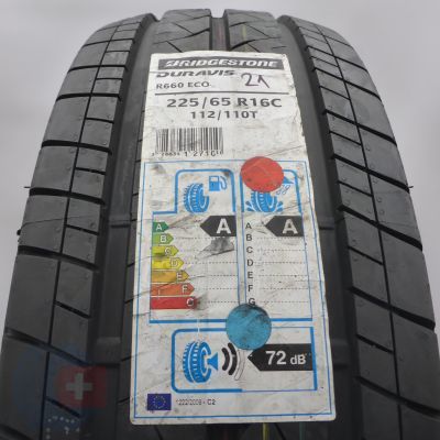 Opona 225/65 R16C 1x BRIDGESTONE 112/110T Duravis R660 eco Letnia 2021 Jak Nowa 