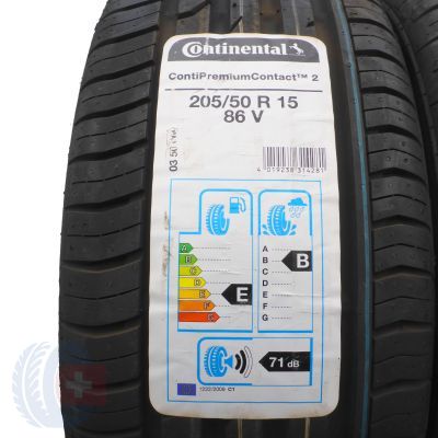 2. 4 x CONTINENTAL 205/50 R15 86V ContiPremiumContact 2 Lato 2020 Jak Nowe