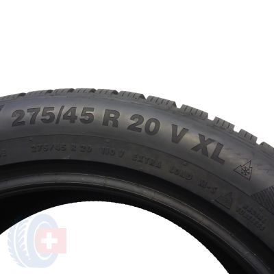 5. 4 x CONTINENTAL 275/45 R20 110V XL WinterContact TS850P SUV Zima 2017 7,2-8,2mm