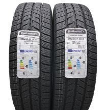 Opony 205/75 R16C 2x CONTINENTAL 113/111R VanContact Winter Zimowe 2023 Jak Nowe